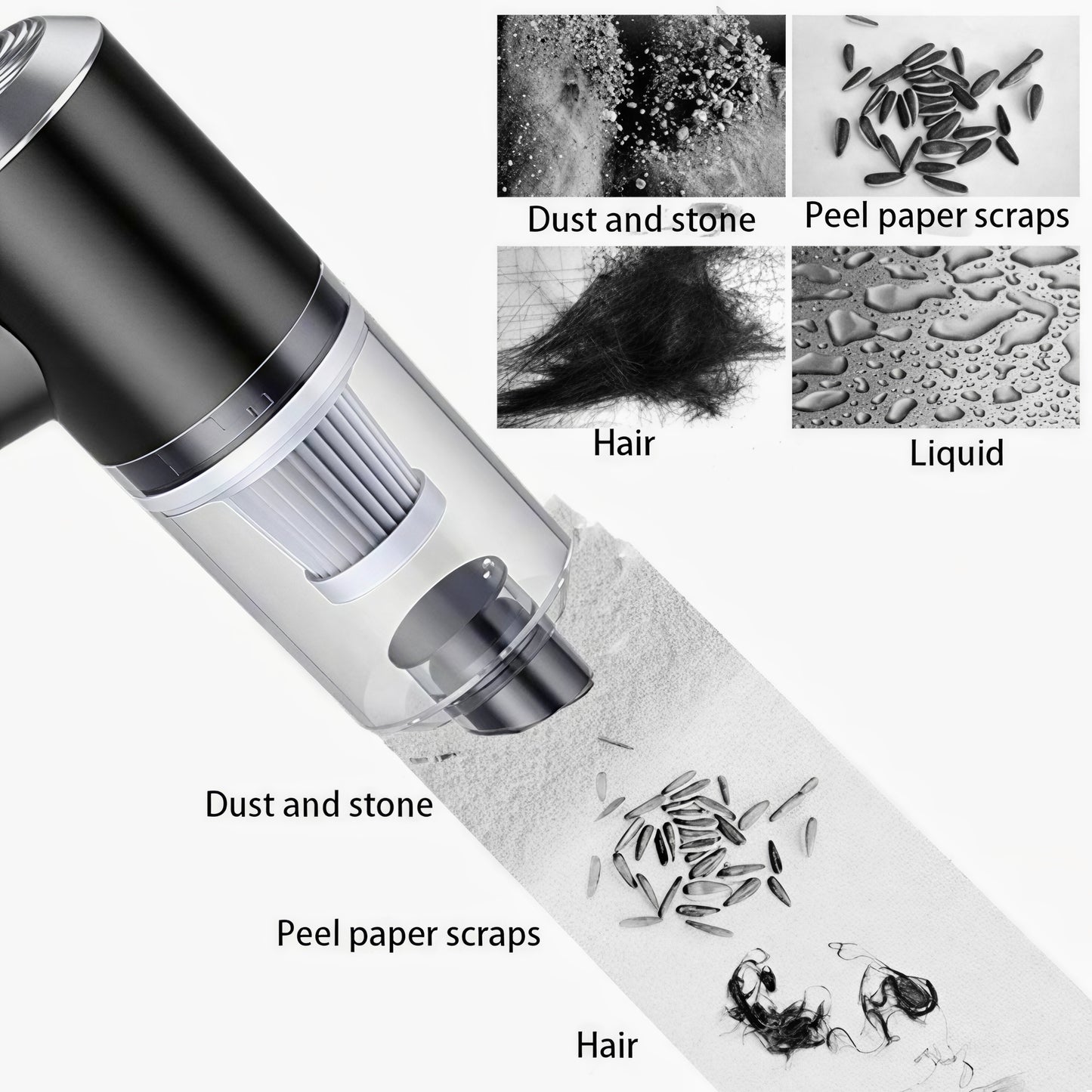 2 in 1 Vacuum Cleaner Dust Collection